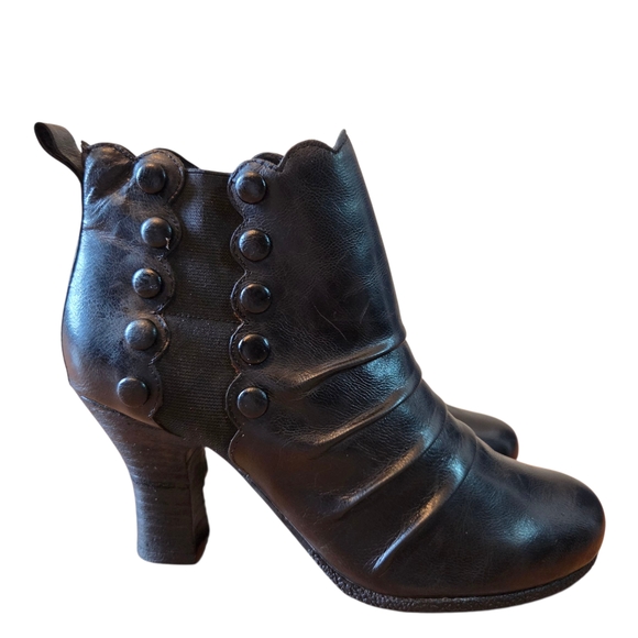 Miz Mooz Kesha Women's Leather Vintage Style Boho Ankle Black Boots Size 10 - Picture 9 of 15